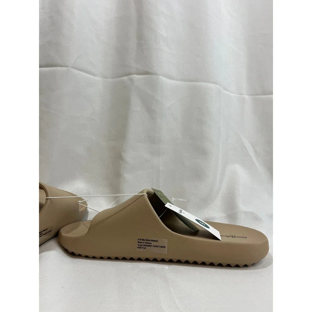Goodfellow & Co Mens Slide Sandals Tan Beige Size 9 F425071-Q4/22 NWT